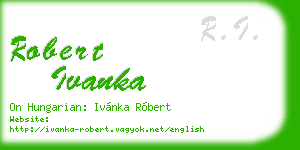 robert ivanka business card